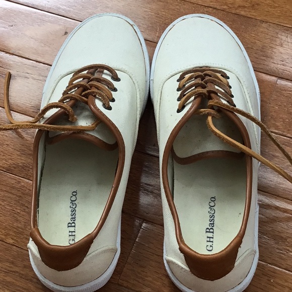 Gh Bass Heavy Canvas Lace Up Shoes 